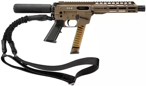 FREEDOM ORDNANCE FX9P8T – FDE FX9P 9mm Luger 31+1 8″ Flat Dark Earth Synthetic Pistol Tube